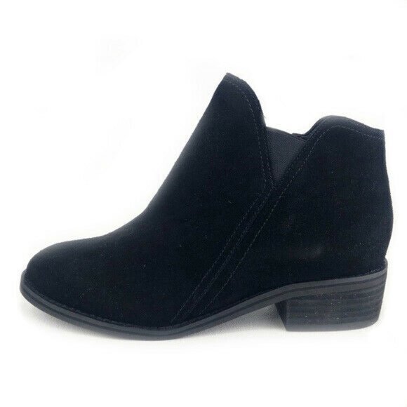 Blondo Lanka Waterproof Black Suede Zip‎ Ankle Boots BOOTIES Womens Size 8.5M - Picture 1 of 8